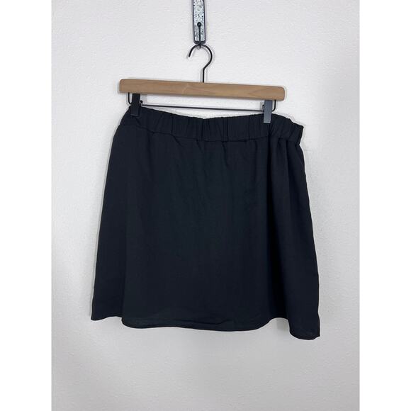 NWT DR2 Black Faux Wrap Skort w/ Built-In Shorts Size XL - Picture 6 of 7